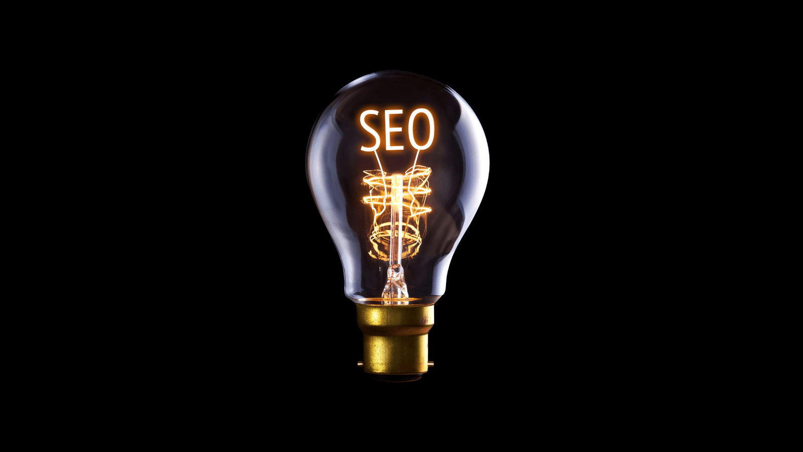 Lightbulb with SEO text